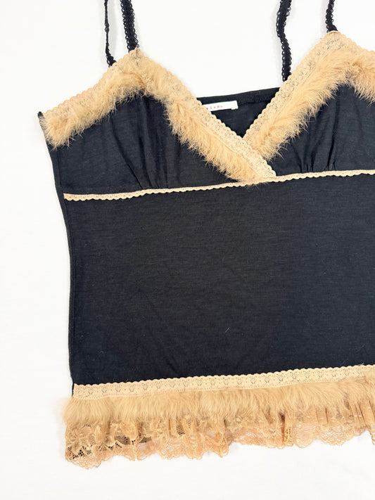 Fur Trim Cami ☆ S
