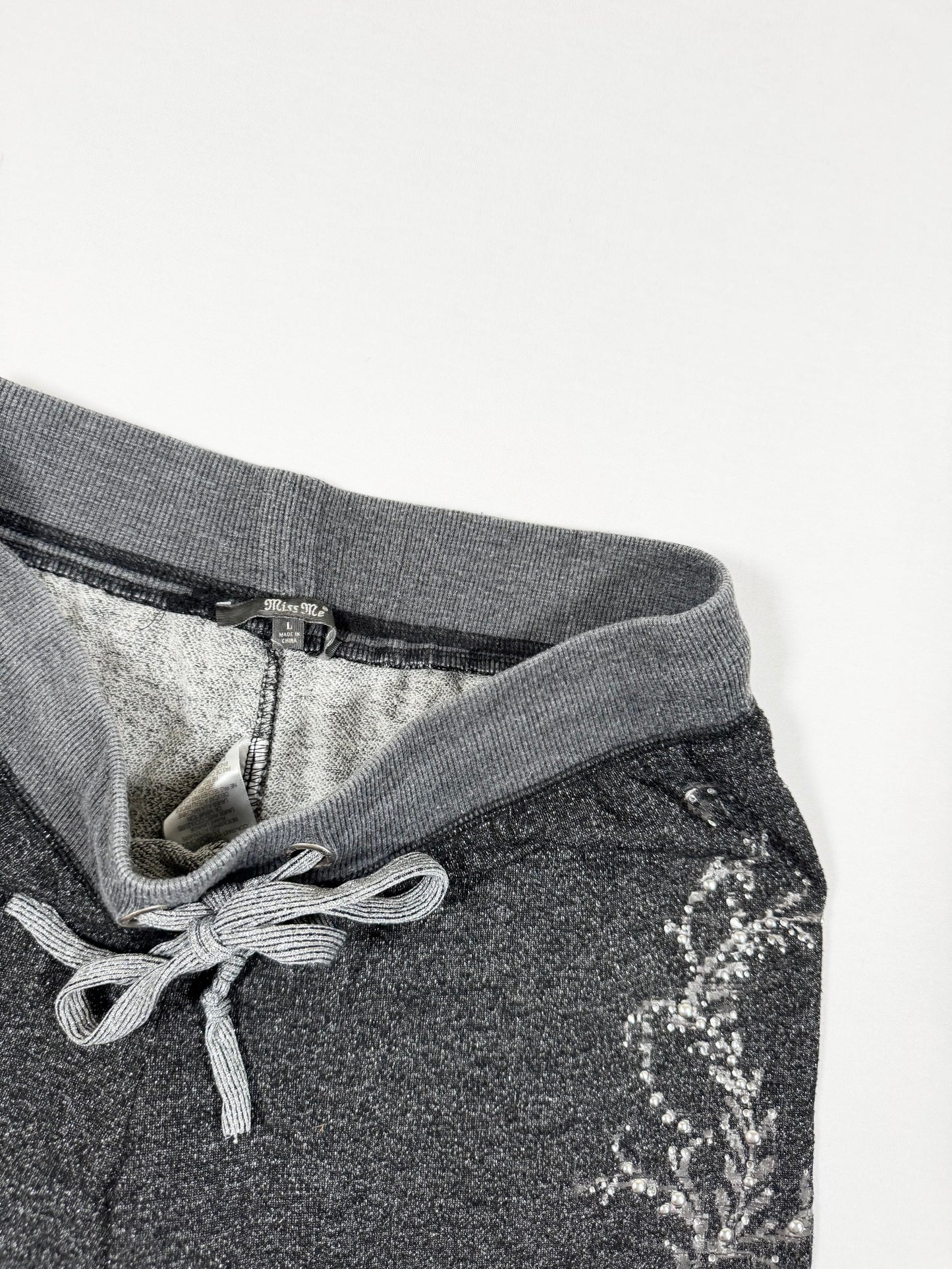 Miss Me Glitter Trackpants ♡ Size L