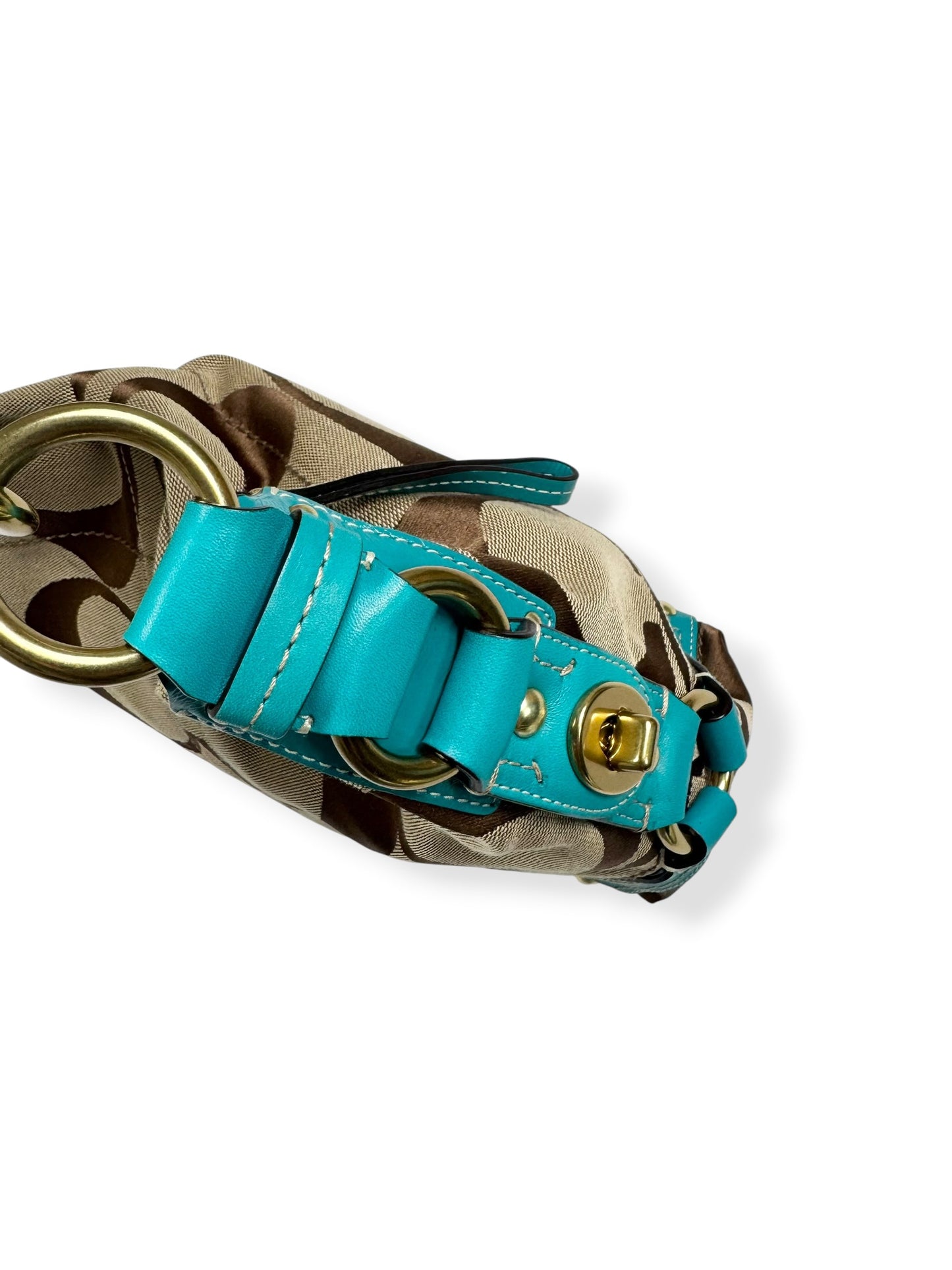 Turquoise Leather Coach Bag ♡