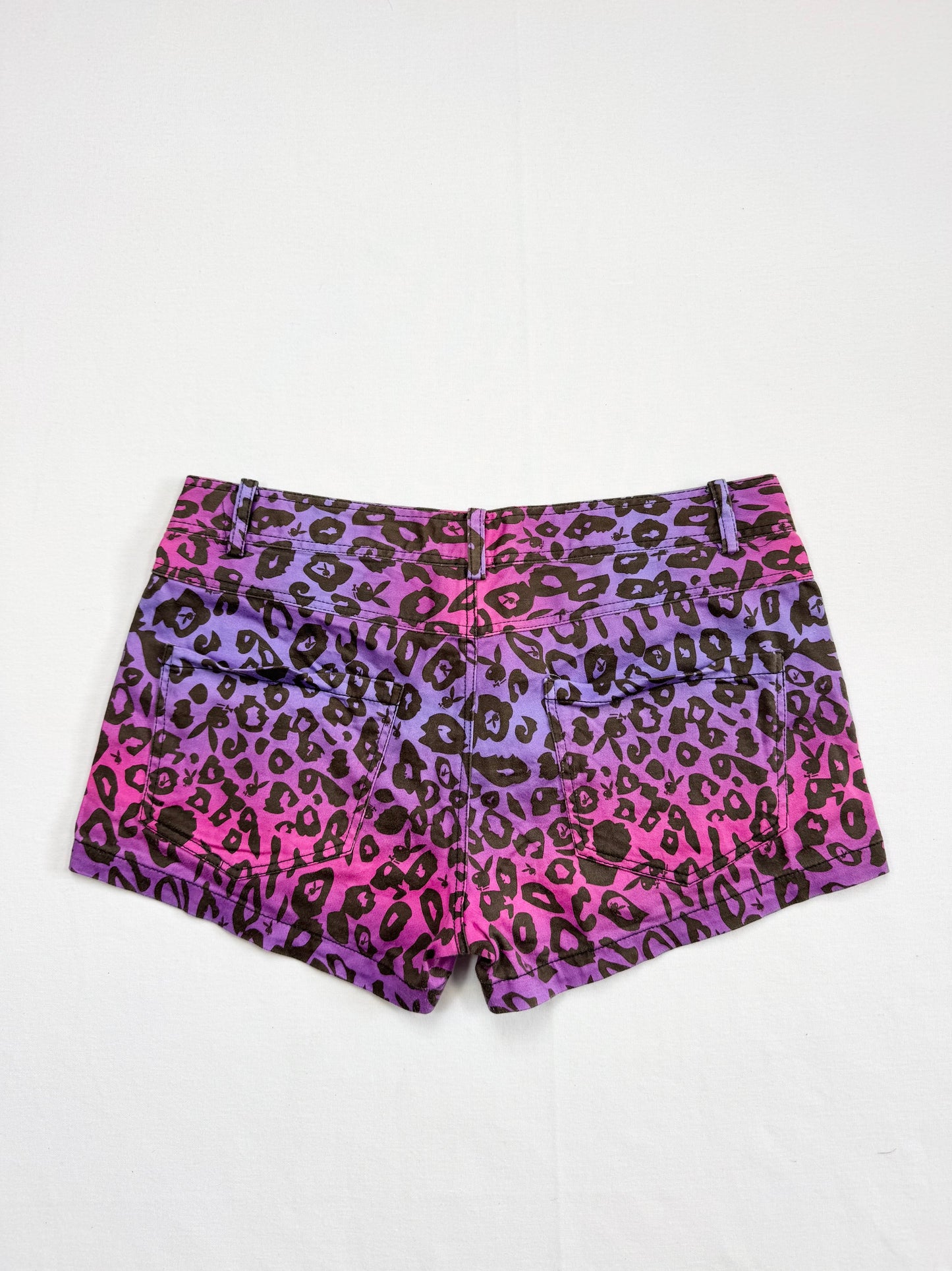 Playboy Purple & Pink Leopard Shorts ♡ S