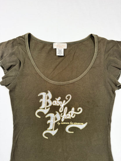 Baby Phat Khaki Tee ♡ M