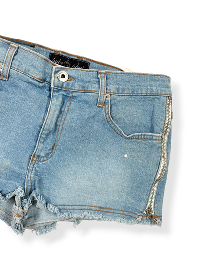 Baby Phat Denim Zipper Side Shorts ♡ S/M