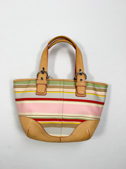Coach Spring Striped Bag ♡