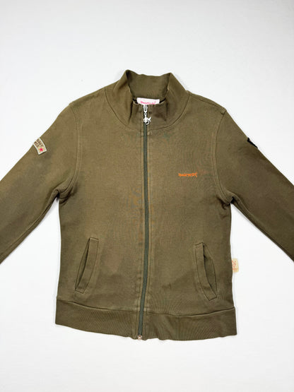 Punky Fish Patch Khaki Zip Up ♡ S