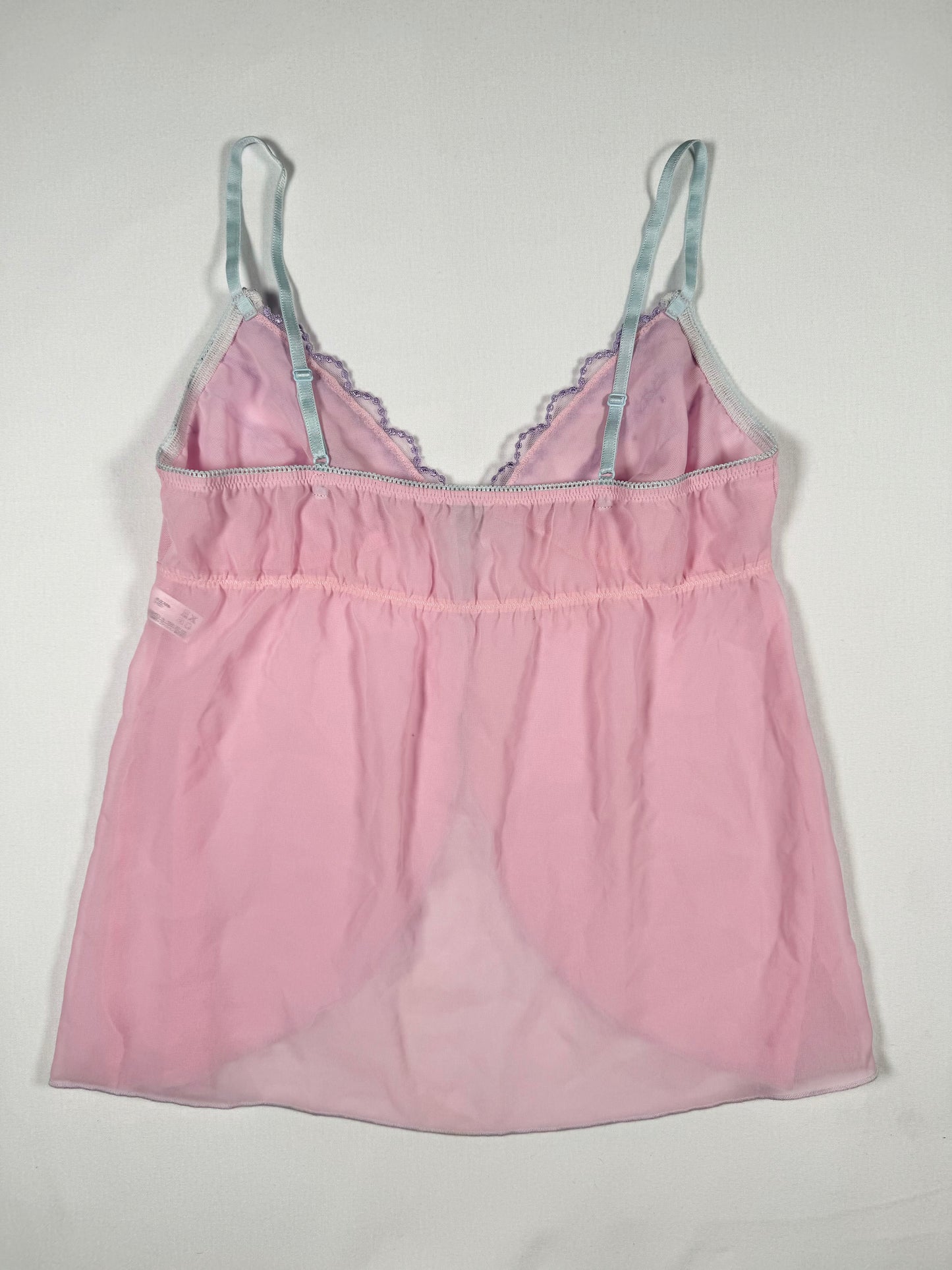 Pink Tie Front Cami