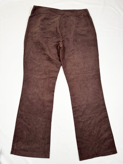 Brown Suede Tie Flares ♡ Size XL