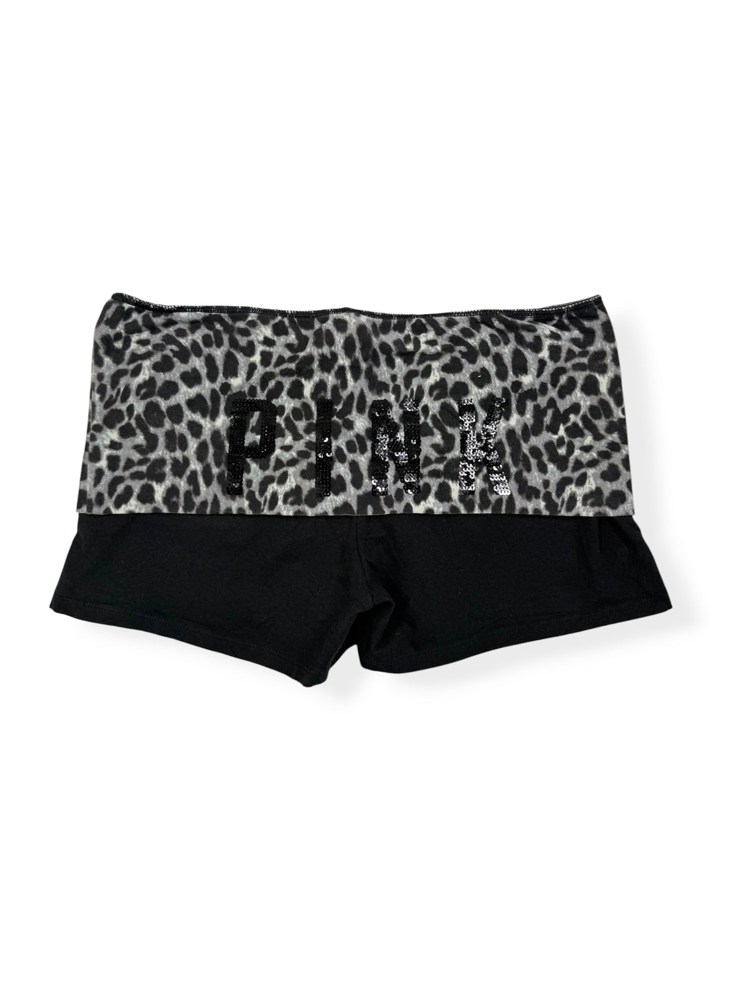 Leopard PINK Fold Over Shorts ♡ M