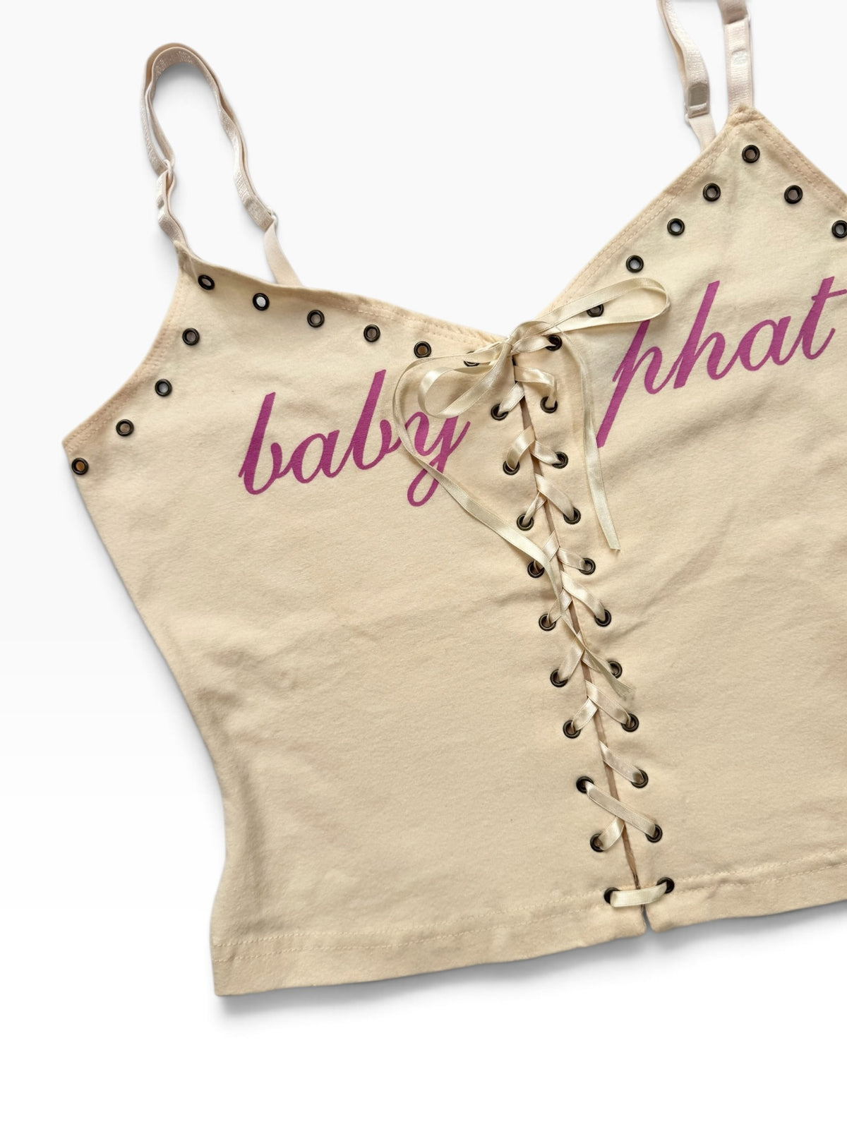 Baby Phat Lace Up Cami ♡ M/L