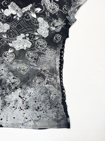 Grunge Lace Sides Tee ♡ S