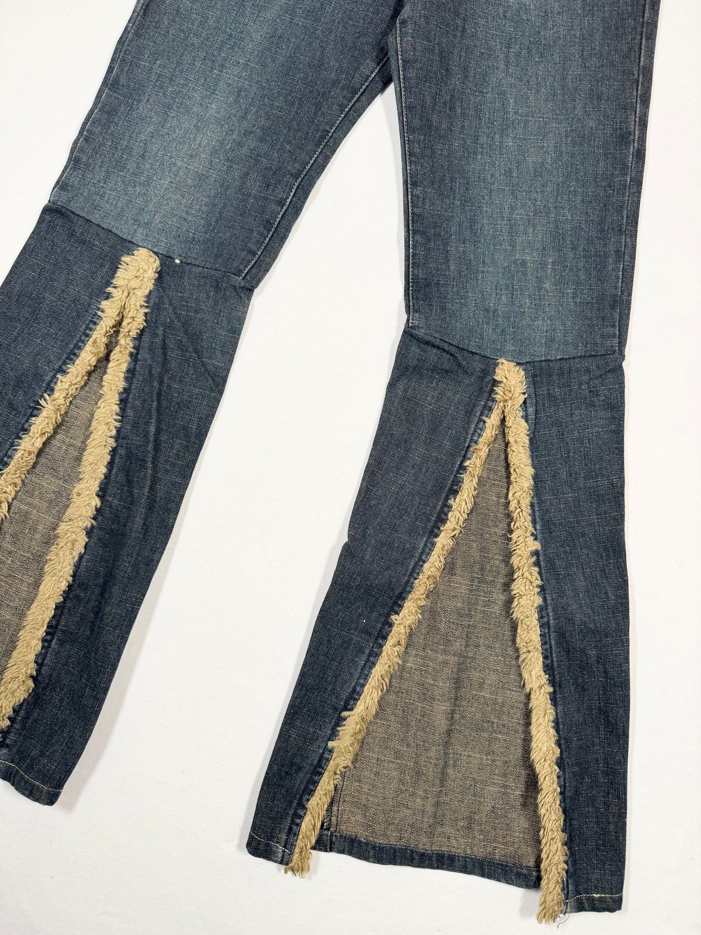 Miss Sixty Fur Trim Flared Jeans