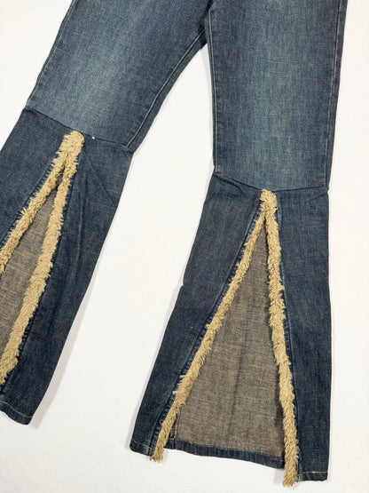 Miss Sixty Fur Trim Flared Jeans