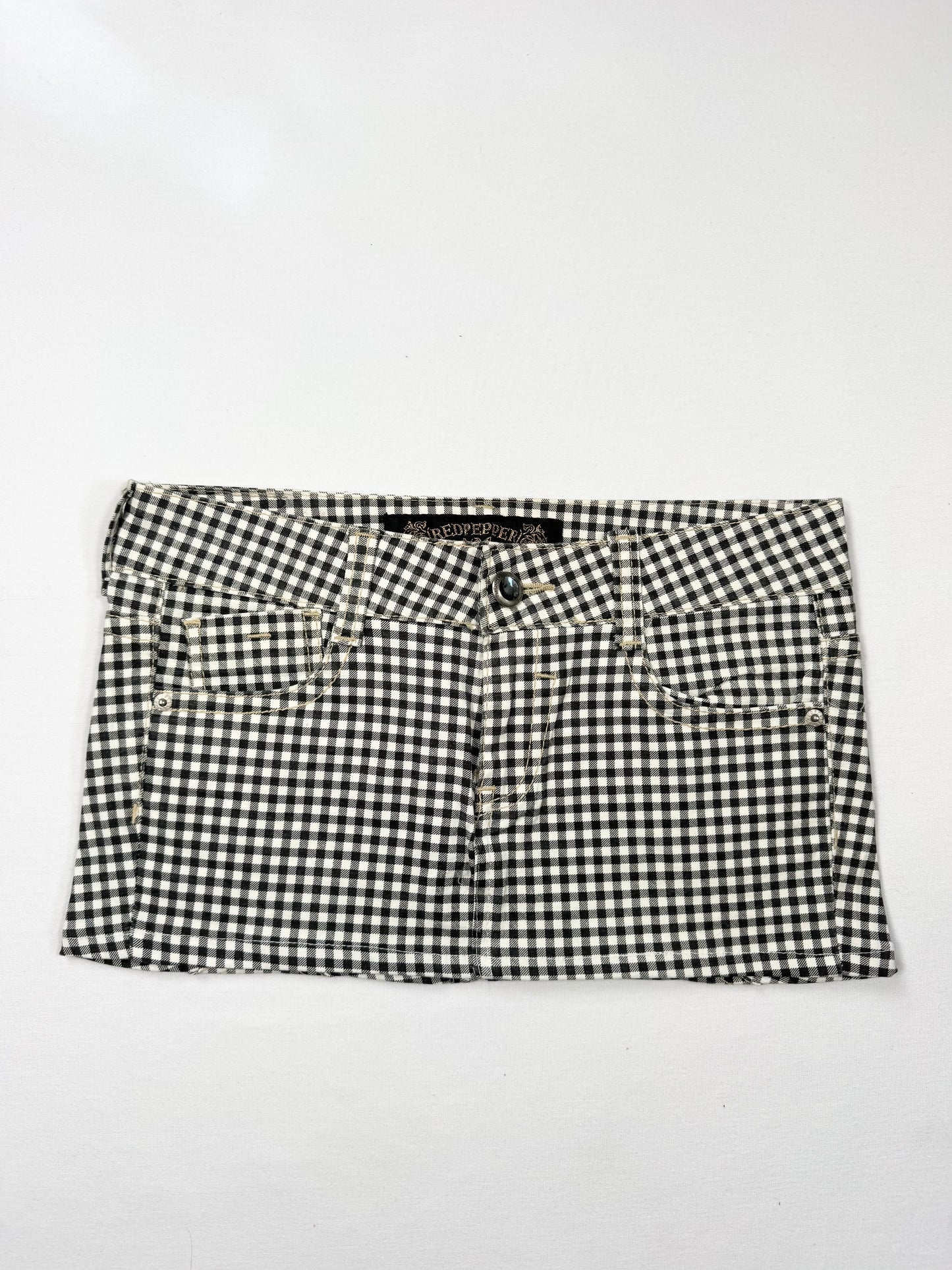 Red Pepper Plaid Mini Skirt ♡ S
