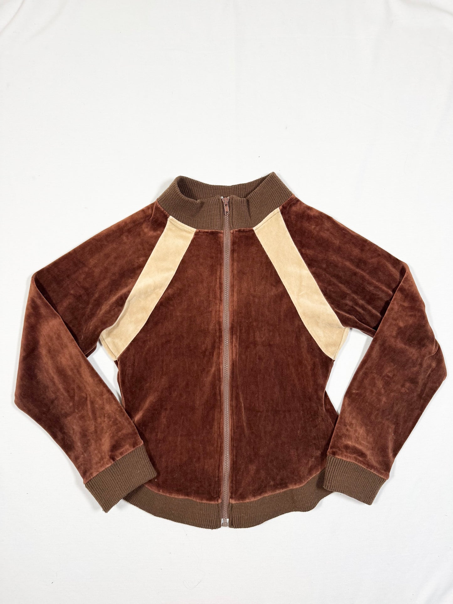 Playboy Brown Velour Zip Up ♡ Size M