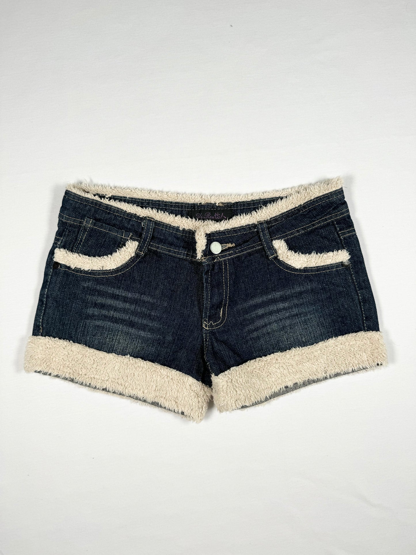 Fur Trim Shorts