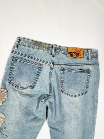 Butterfly Flared Jeans ♡ Size S