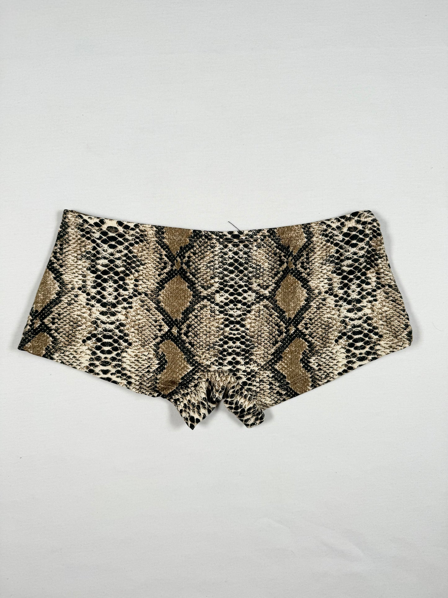 Snakeprint Booty Shorts