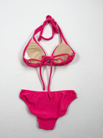 Playboy Hot Pink Towelling Bikini & Skirt Set ♡ XS