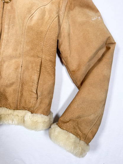 Baby Phat Suede Fur Trim Jacket ♡ Size XS/S