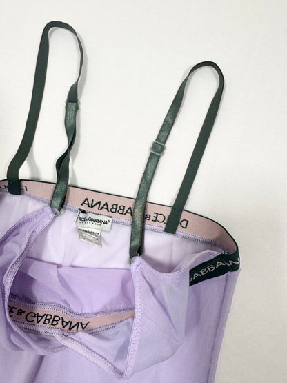 D&G Purple Micromesh Cami