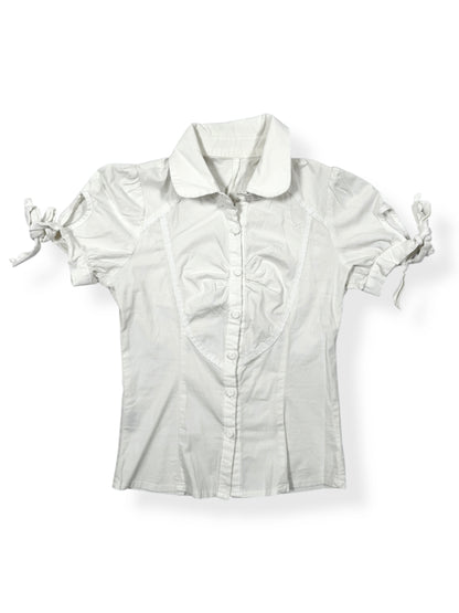 Tie Sleeves Button Up