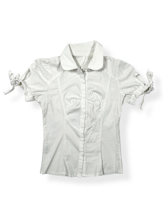 Tie Sleeves Button Up
