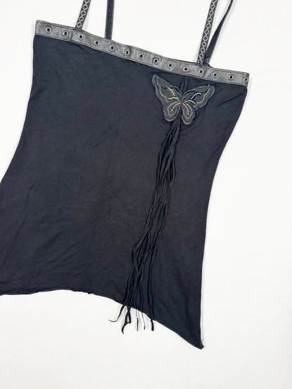 Butterfly Suede Tassel Cami ♡ Size S