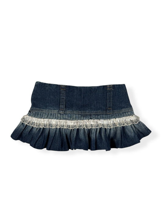 Lace Ruffle Mini Skirt ♡ Size S