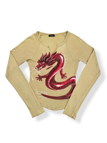 Eyeshadow Dragon Long Sleeved Top  ♡ S