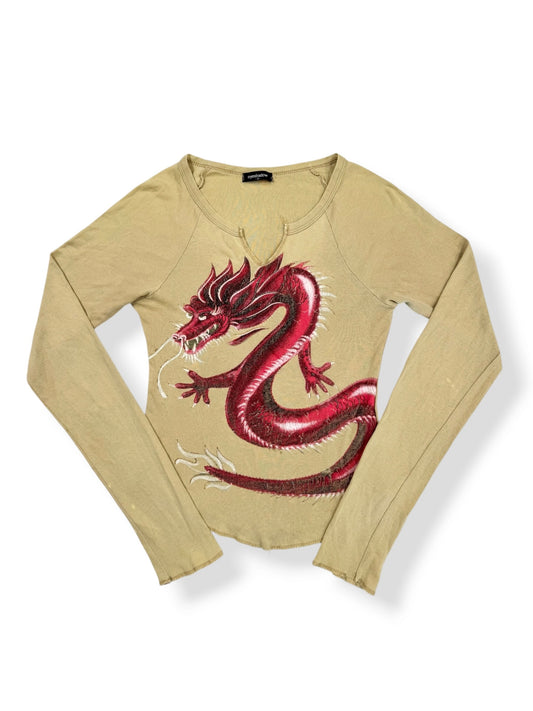 Eyeshadow Dragon Long Sleeved Top  ♡ S