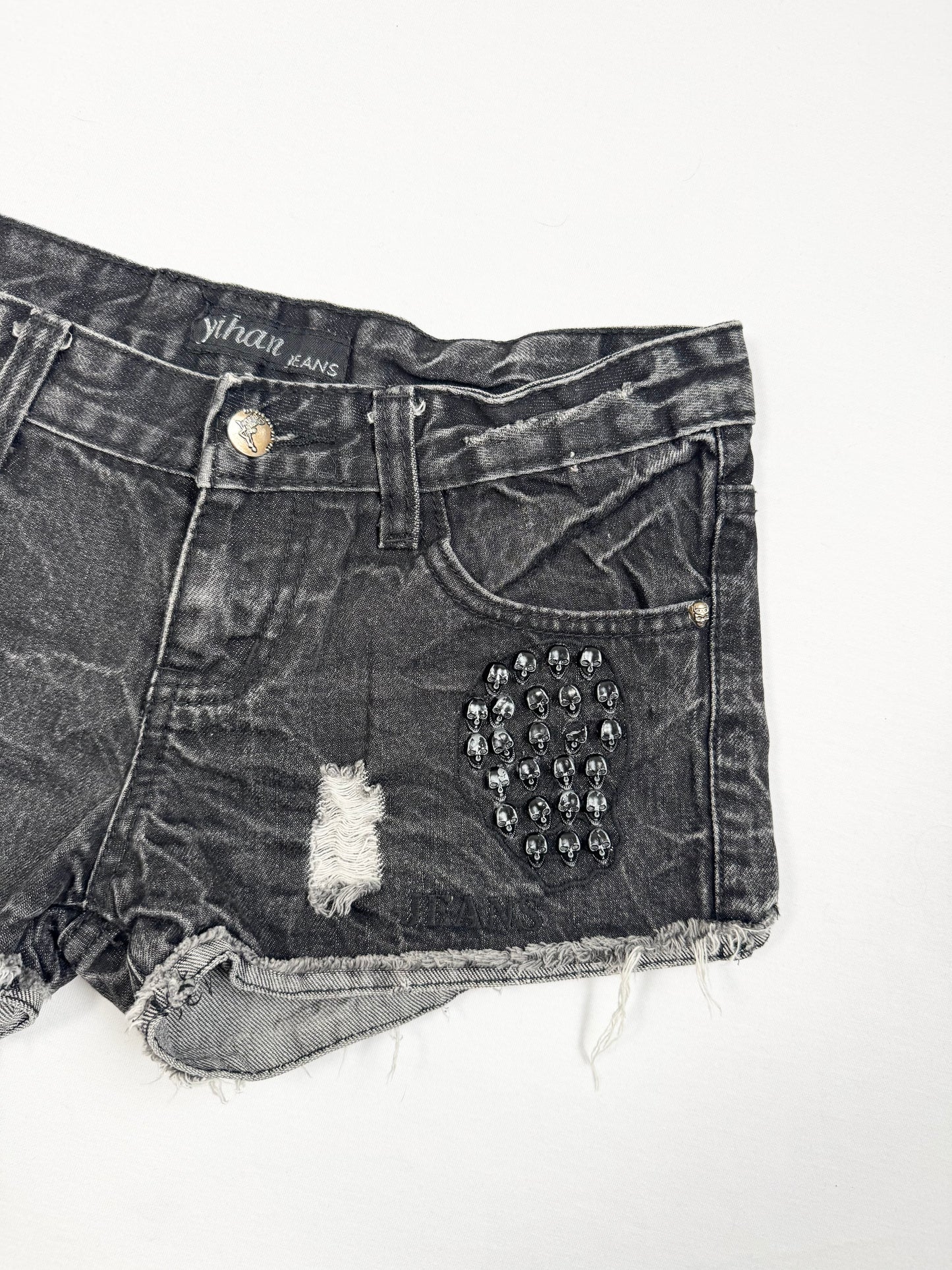Skull Studded Mini Shorts ♡ XS/S