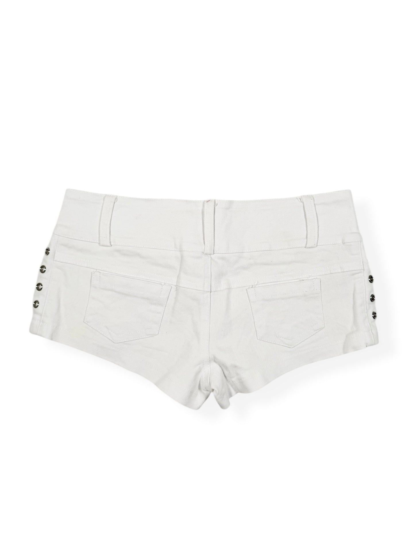 White Skull Shorts