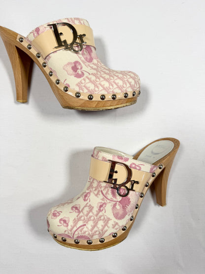 Dior Trotter Blossom Clogs ♡ Euro 34