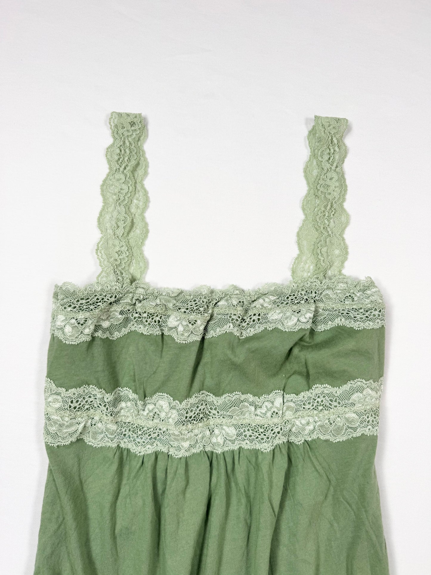 Abercrombie Green Babydoll Cami ♡ L