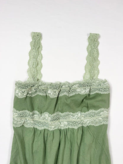 Abercrombie Green Babydoll Cami ♡ L