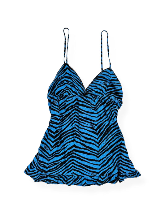 PINK Zebra Blue Cami ♡ M