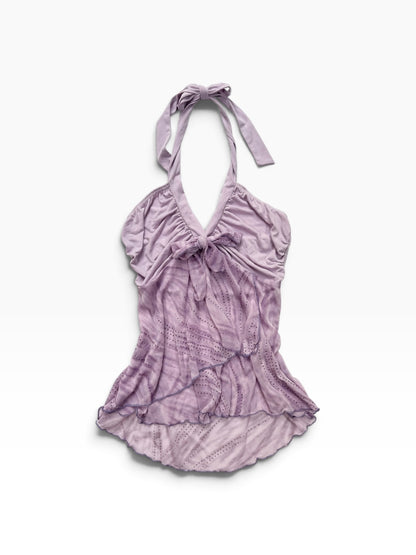 Purple Glittery Halter Cami ♡ S