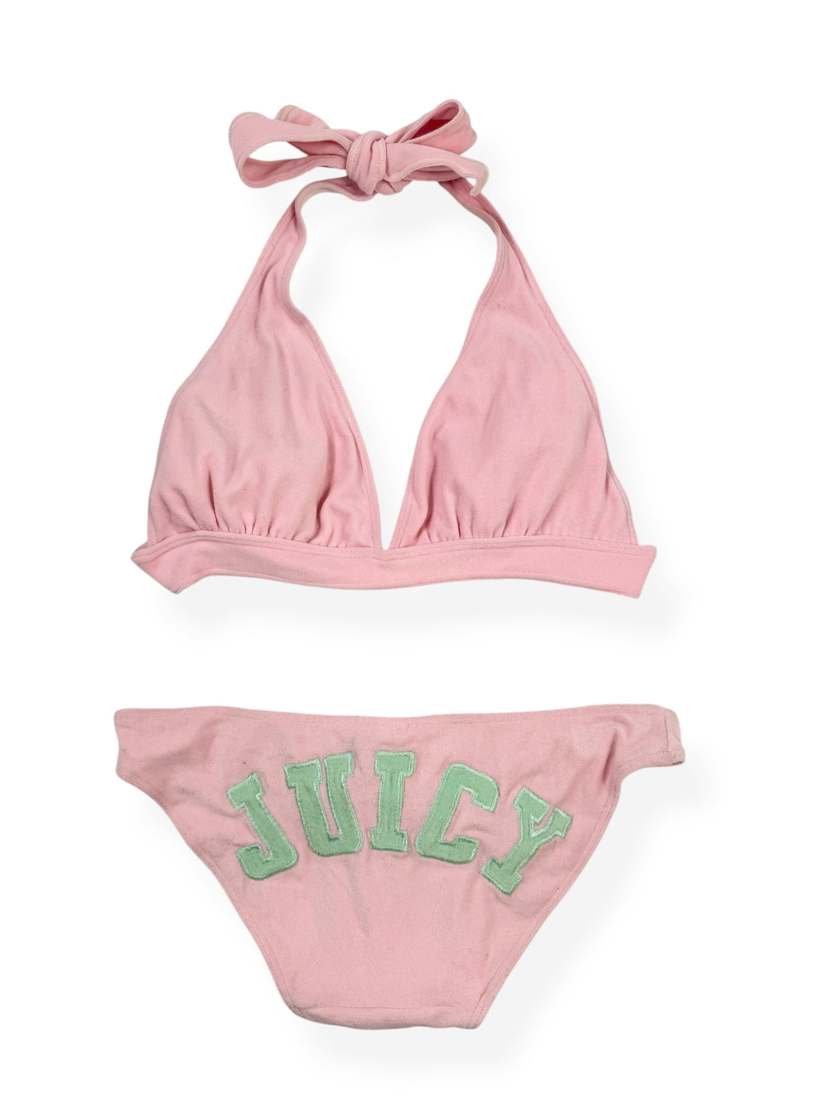 Pink & Green Towelling Juicy Couture Bikini ♡ S-L