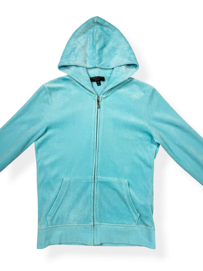 Blue Velour Juicy Couture Hoodie ♡ M