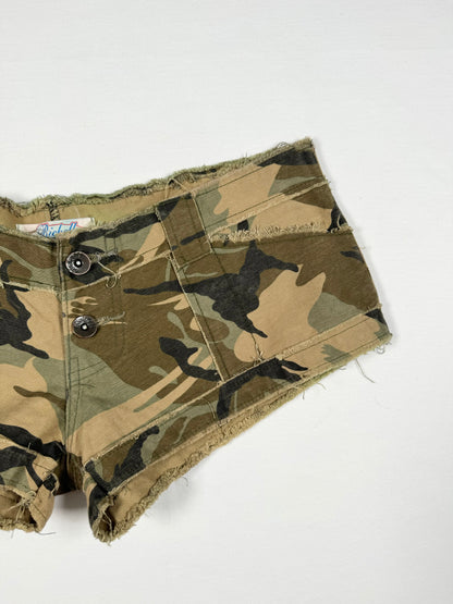 Camo Print Micro Shorts