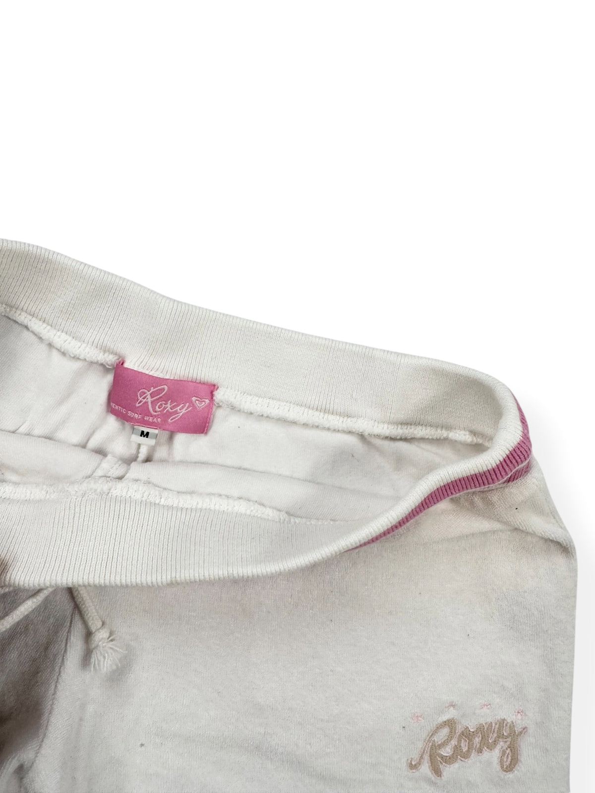 Pink & White Roxy Towelling Shorts ♡ S/M