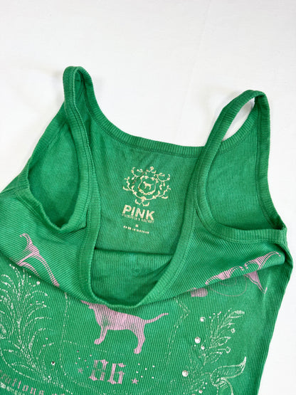 PINK Green & Pink Cami ♡ M