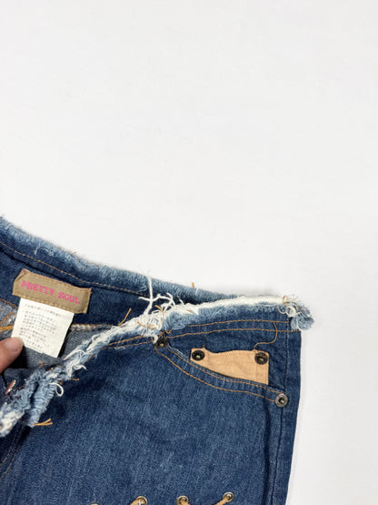 Pretty Soul Suede Denim Skirt ♡ Size XS