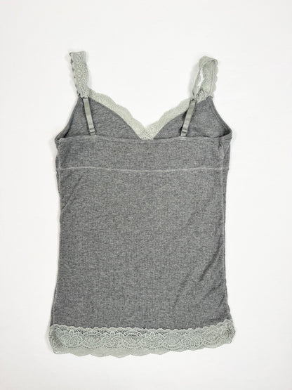 Aeropostale Grey Lace Cami ♡ M