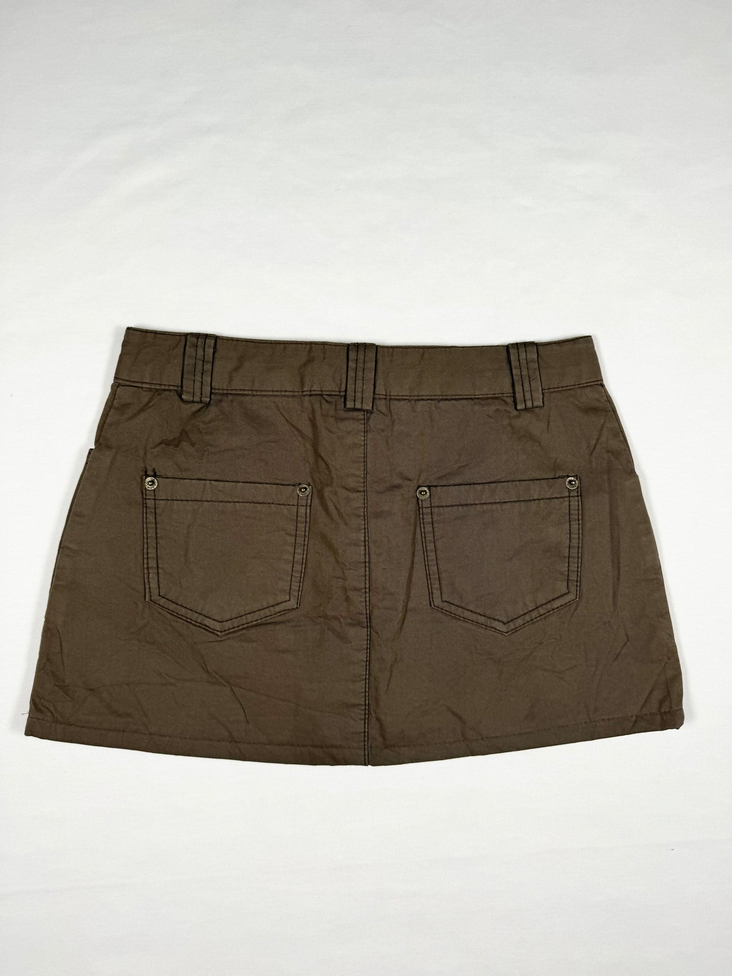 Khaki Cargo Skirt