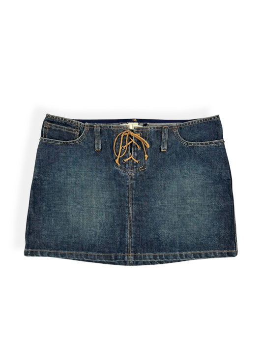 Abercrombie & Fitch Lace Up Mini Skirt