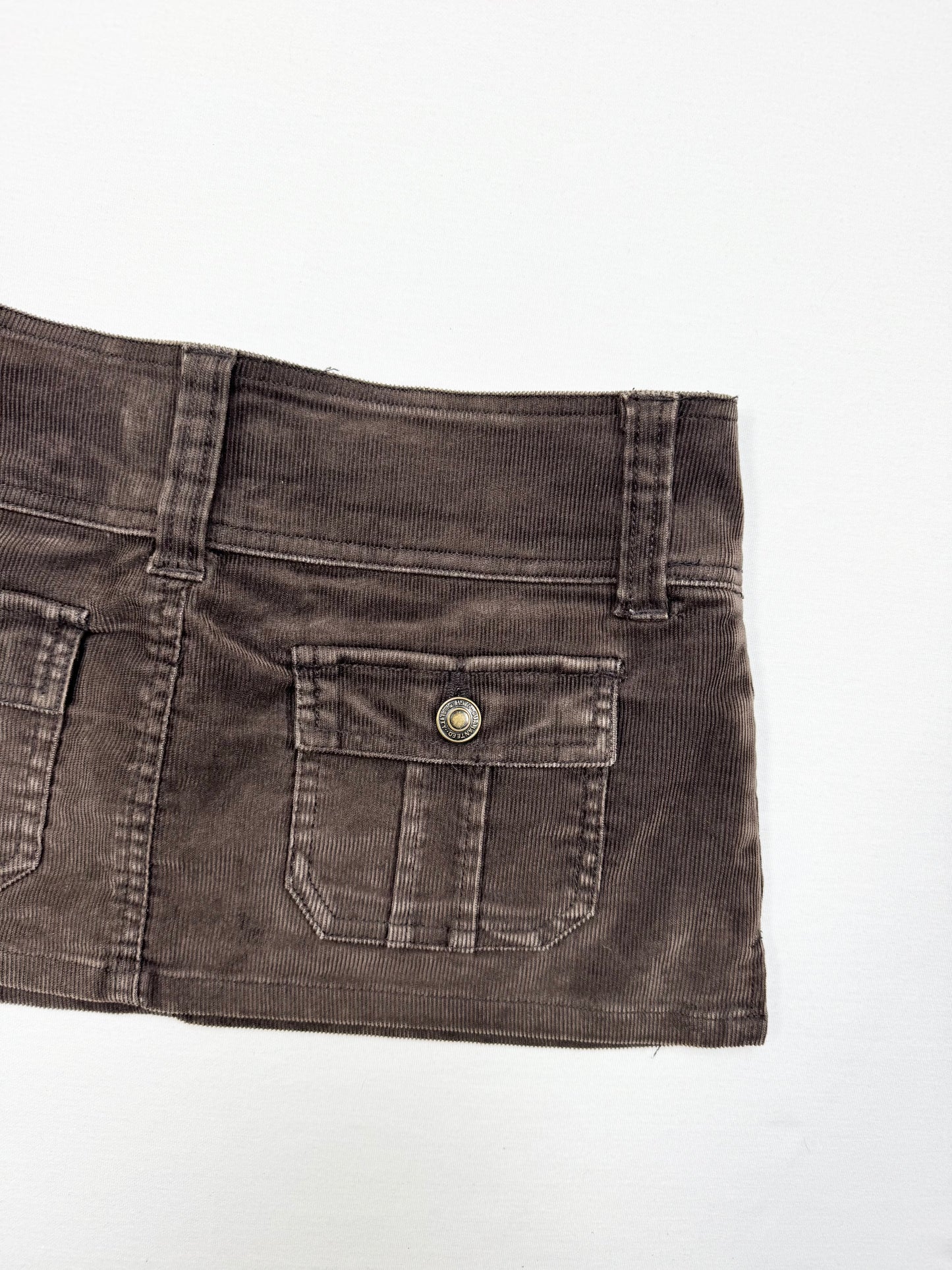 Brown Corduroy Mini Skirt ♡ XS/S