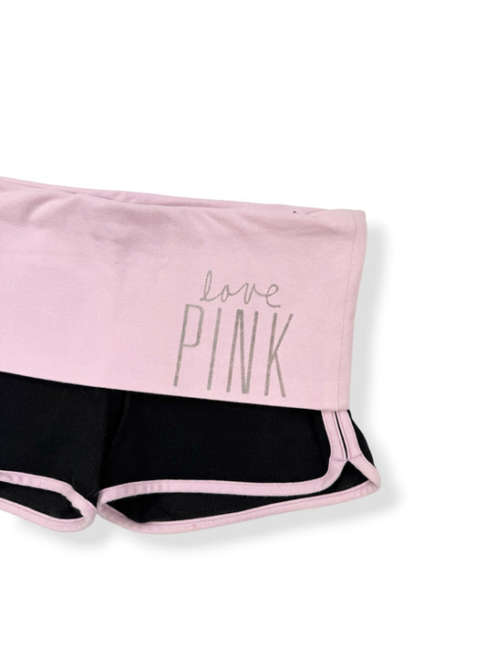 PINK Fold Over Mini Shorts ♡ XS