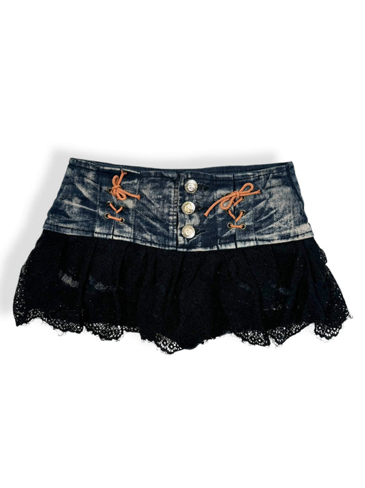 Lace Up Micro Skort