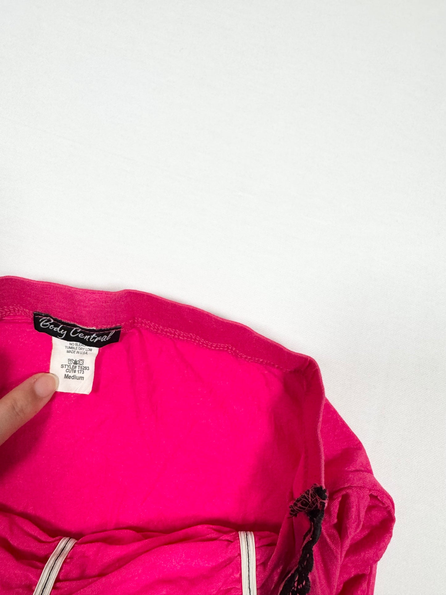 Hot Pink Ruffle Tube Top ♡ Size M