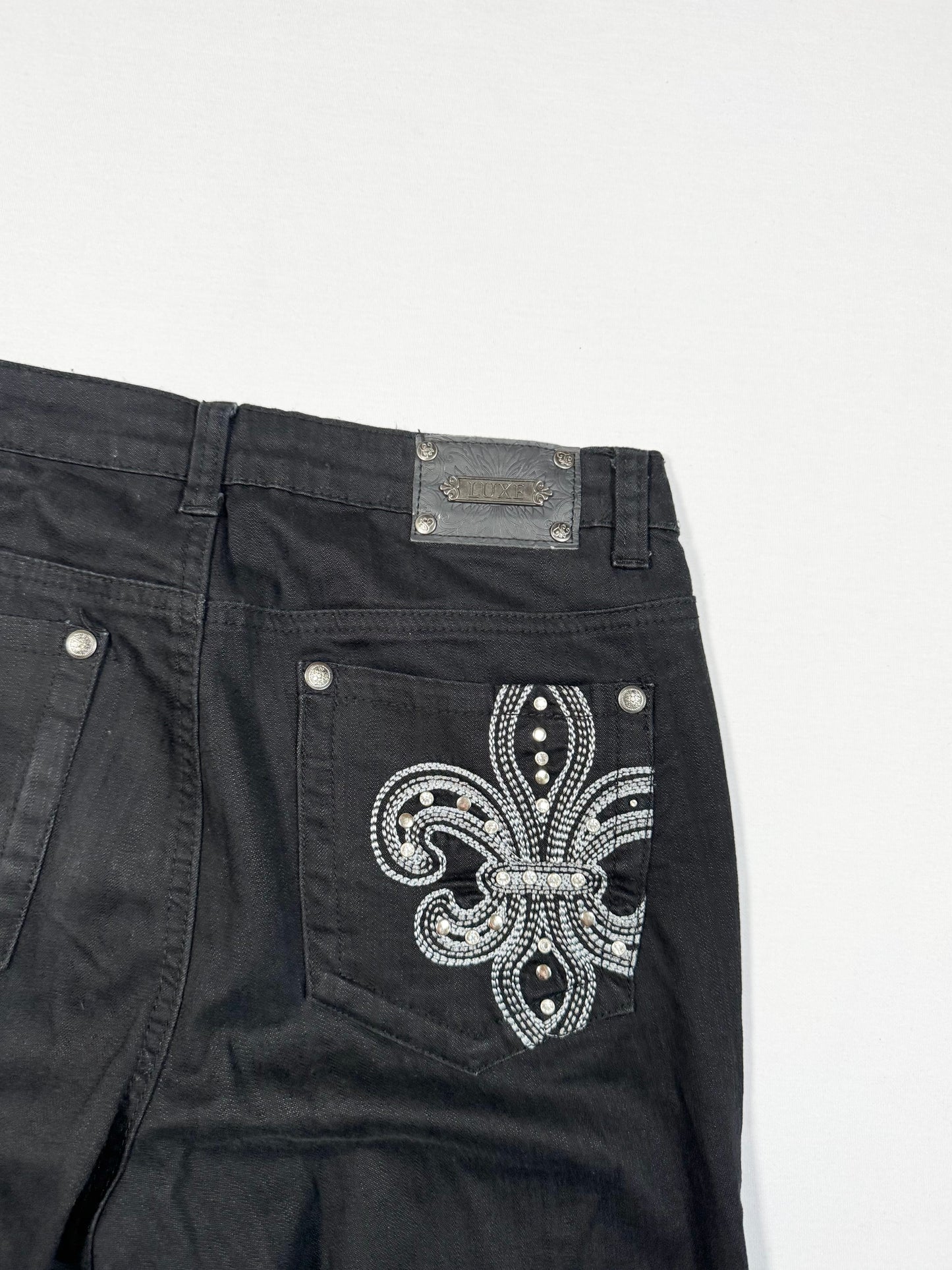 LUXE Cross Flared Jeans ♡ Size M